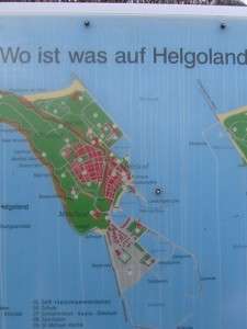 Karte von Helgoland
