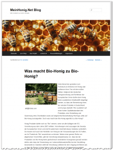 Exportierter Text in WordPress