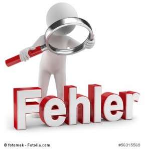 Fehler finden beim redigieren