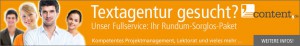 Textagentur-Infos - Preis und Dienstleistungsangebot von content.de